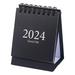 Fusipu 2024 Mini Desk Calendar Plan Book Spiral Coil Page Turning Date Recording Year of 2024 Calendar Table Decoration Office School Supplies