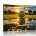 COMIO Canvas Wall Art Decor Golf posters Sport Canvas painting Artwork prints Home Decorations Picture for Gym Home Office Wall Decor Framed