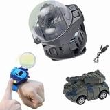 Paaisye 2022 New Remote Control Tank Watch Toys Watch Tank Toys Racing Watch With USB Charging Cartoon Remote Control Small Tank Gifts For Boys Girls