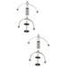 4 pcs Newton Pendulum Physics Ball Home Decoration Tumbler Balance Ornament Man Adornment (Small Double Foot Style Large Double Foot Style)