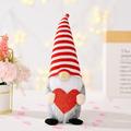 SEAYI Valentineâ€™s Day Dwarf Doll Ornaments Valentine s Day Decorations Bedroom Living Room Desktop Decorations Standing Post Plush Gnome Doll Ornaments for Kids Girlfriend Red