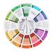 Heaveant Color Wheel Professional Mix Guide Round Tattoo Nail Pigment Color Wheel Paper Card Supplies