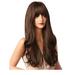 Wigs for Women Dark Brown Wig with Long Wavy High Temperature Wire Brunette Wigs for Women Chocolate Brown Synthetic Heat Hair Natural Looking Long Brown Wigs 26inch 26 inch