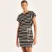 Nautica Women's Striped Dress True Black, M