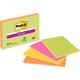Post-it Super Sticky Notes 203x152mm 45 Sheets Neon Colours Pack 4
