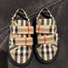 Burberry Shoes | Burberry Mini Markham Check 6.5us/23eu Toddler Sneaker | Color: Black/Tan | Size: 6.5bb