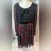 Disney Dresses | Disney’s Snow White And The 7 Dwarves Long Sleeve Lace Up Bodice Dress Size Xl | Color: Black/Red | Size: Xl