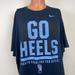 Nike Shirts | Nike North Carolina Tar Heels Performance Dri Fit T Shirt Ncaa College Size 2xl | Color: Blue | Size: 2xl