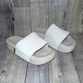 Adidas Shoes | Adidas Y-3 Yohji Yamamoto Bone Suede Slide Sandals Womens Size 10 | Color: Cream/White | Size: 10