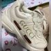 Gucci Shoes | Authentic Toddler Size 22 Gucci Leather Sneakers | Color: Cream | Size: 22