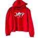 Disney Sweaters | Disney Parks Mickey Joy Holiday Pullover Hoodie For Women Size Xl | Color: Red | Size: Xl