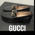 Gucci Shoes | Authentic Gucci Vintage Mens Signature Horsebit Loafers Sz 8.5 Us 8 G | Color: Black/Gold | Size: 8.5