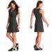 Athleta Dresses | Athleta Dark Charcoal Stretchy Cross Front Dress, Mp Medium Petite. | Color: Gray | Size: Mp