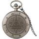 ATAAY Men's and Women's Vintage Quartz Pocket Watch, Neutral Chain Necklace Pocket Watch (Color : B, Size : One Size) (C One Size)