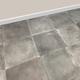Wood or Tile Effect Vinyl Roll Flooring Waterproof Anti-Slip Kitchen Bathroom (2m x 2m, Slate Grey)