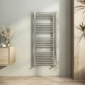 Heilmetz Bathroom Radiators Towel Rail, 1200 x 500mm Towel Rail Radiator Towel Warmer Heated Towel Rail Modern Central Heating Radiator Chrome