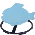 Kids Autism Sensory Spinning Seat-Enhance Coordination,Balance,and Sensory Experience-Non-Slip Metal Base-Indoor and Outdoor Activity Sit and Spin Toy ( Color : Sensory spinning chair light blue )