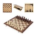 PacuM Chess Game Set Chess Set Chess Board Set Chess Set，Folding Storage Wooden Chess Board Sets，Board Game 3 in 1 Chess for Adults and ，Wooden Chess Pieces，5 Sizes to Chose. Ches Chess ( Size : 9.5*9