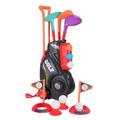 F Fityle Toddlers Golf Set with Wheels Development Kids Golf Clubs Kids Golf Suitcase Game Play Set for 2 3 4 5+ Years Old Boys Girls