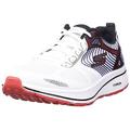 Skechers Men's GOrun Consistent-Athletic Workout Running Walking Shoe Sneaker with Air Cooled Foam, White/Black/Red 2, 8.5