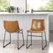 17 Stories Yannet Bar Stools w/ Back, Swivel Barstools Upholstered/Leather/Metal/Faux leather in Gray/Brown | 30 H x 18 W x 16 D in | Wayfair