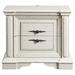 Canora Grey Ando 2 - Drawer Nightstand in White Wood in Brown/White | 29.75 H x 32 W x 18 D in | Wayfair 10640C944470404E9ADE939986414F81