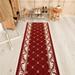 Red 2'7" x 16' Area Rug - Charlton Home® Runner Dariany Area Rug w/ Non-Slip Backing 192.0 x 31.0 W, Rubber | Wayfair