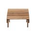 Millwood Pines Cesareo Teak Outdoor Ottoman Wood in Brown | 15 H x 22 W x 22 D in | Wayfair CB6A096233114539A3FA1BD31DD37054