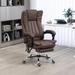 The Twillery Co.® Alday Executive Chair w/ Headrest Upholstered in Brown | 47.25 H x 24.5 W x 26.5 D in | Wayfair 21E7A4F5ECBB4996823307E1E3D32022