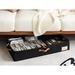 Latitude Run® Closet Fabric Underbed Storage Set Fabric in Black | 6 H x 33 W x 17 D in | Wayfair 08F5667FFCD04591A2C4DB5C2A9849D2