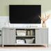 Latitude Run® 59"W×31"H Media Console Center w/ Storage, TV Stand For 50-65 Inch TV Wood in White | 31 H x 59 W x 15.4 D in | Wayfair