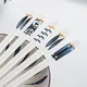 5Pair/Set Blue and White Porcelain Chopsticks Ceramic Chinese Chopsticks Long Chopsticks Sushi