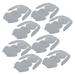 8 Pcs Rabbit Cutlery Bag Disposable Spoons Bunny Shape Pouch Cover for Easter Silverware Cutter Fork Party Accessory