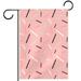 Pink Memphis Line Pattern Garden Banners: Outdoor Flags for All Seasons Waterproof and Fade-Resistant Perfect for Outdoor Settings