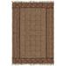 Casavani Handmade Brown Block Printed Cotton Outdoor Patio Rug Hallway Stair Runner Rug 5x10 feet