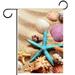 Beach Summer Starfish Seashell Pattern Garden Banners: Outdoor Flags for All Seasons Waterproof and Fade-Resistant Perfect for Outdoor Settings