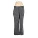 Lee Casual Pants - High Rise Boot Cut Boot Cut: Gray Bottoms - Women's Size 10 Petite