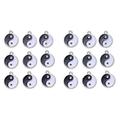 18 Pcs Charm Necklace Bracelets Jewelry DIY Making Charms Charms for Necklace Making Tai Chi Charms Yin Yang Charms