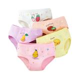 Godderr 5PCS Toddler Baby Girls Classic Underwear Kids Baby Girls Cotton Underwear Comfortable Colour Mix Match Underwear for 2-12Y