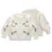 Godderr 9M-6T Baby Toddler Girls Cardigan Sweater Long Sleeve Floral Knit Tops Crewneck Cardigan Jacket Coat Outerwear for Kids