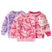 KYAIGUO 1-6Y Baby Girls Sweater Round Neck Sweater Chunky Warm Top Knit Chunky Sweater Tops Soft Knit Pullover Jumper Tops