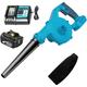 Electric leaf blowers and vacuums, 2 In 1 Cordless Leaf Blower,Cordless Air Blower, Garden Snow Dust Leaf Electric Suction Vacuum+5.5A Battery