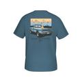 Drake Men's Old Ford Short Sleeve T-Shirt, Coronet Blue Heather SKU - 596558