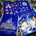 Disney Bags | Disney Parks Walt Disney World Reusable Bags Three Sizes | Color: Blue/Gold | Size: Lg 17.5x17.5x9 Med 12.5x12.5x8 And Sm 9x12x6.5