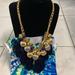 Lilly Pulitzer Jewelry | Lilly Pulitzer Starburst Cluster Gold Navy Tassel Adjustable Necklace | Color: Blue/Gold | Size: Os