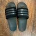 Adidas Shoes | Adidas Adilette Comfort Slides Women's Size 10 | Color: Black/Silver | Size: 10