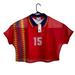 Adidas Tops | Adidas Spain Womens M Layer Sheer Tank Top Team Patches Soccer Shirt World Cup | Color: Red | Size: M