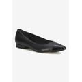 Women's Remi Flat by Ros Hommerson in Black Leather Patent (Size 7 1/2 N)