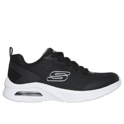 Skechers Boy's Microspec Max - Kaptix Sneaker | Size 1.0 | Black | Textile/Synthetic