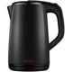 Kettles,1.8L Stainless Inner Lid Electric Kettle 1500W (Bpa Free) Cordless Tea Kettle,Fast Boiling Hot Water Kettle with Auto Shut Offwith Boil Dry Protection,Double Walled Insulation/Black hopeful